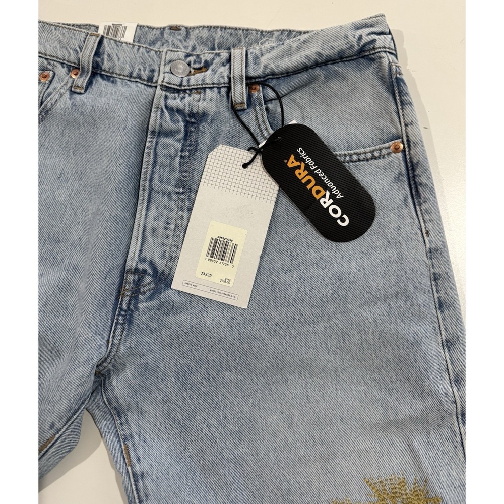 Levi's Premium Skateboarding Men's 501 Original Jeans Size 33 x 32, Cordura New - Picture 7 of 11